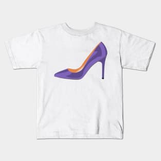 High Heel Shoe in Ultra Violet Kids T-Shirt